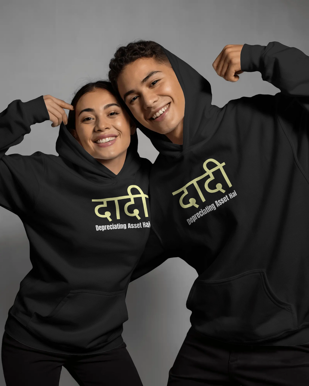 “Daadi – Depreciating Asset Hai” Hoodie | Midnight Black