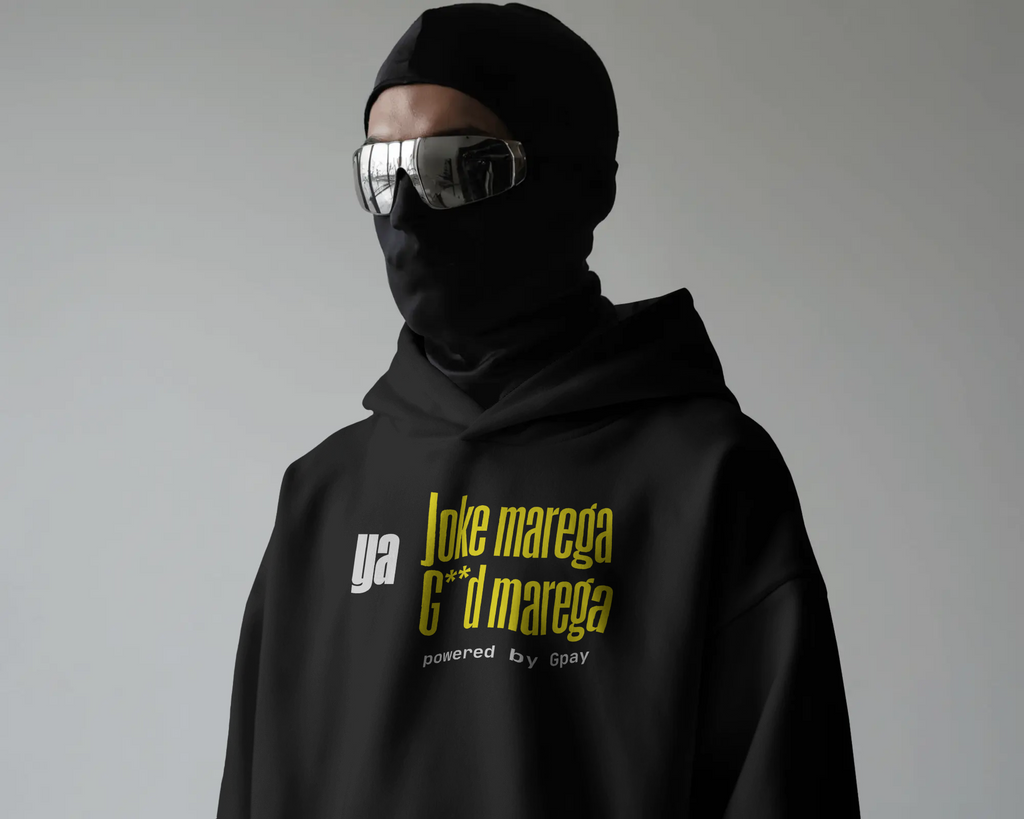 “Joke Maarega, Gd Maarega” Hoodie | Black Hoodie