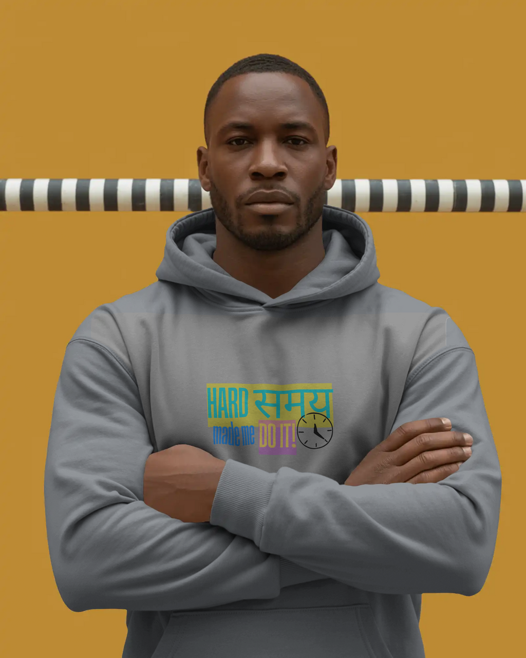 “Hard Samay Made Me Do It” Hoodie – Resilience Edition | Grey Hoodie