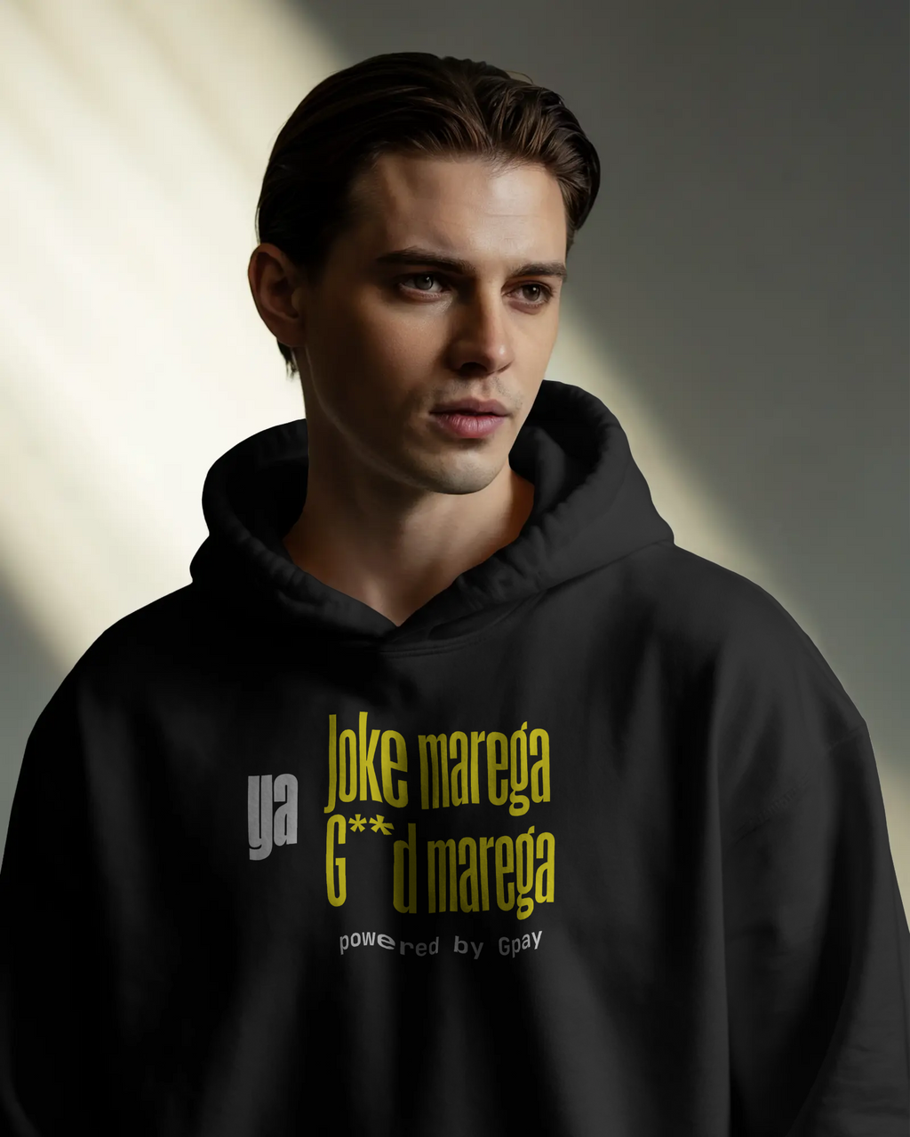 “Joke Maarega, Gd Maarega” Hoodie | Black Hoodie
