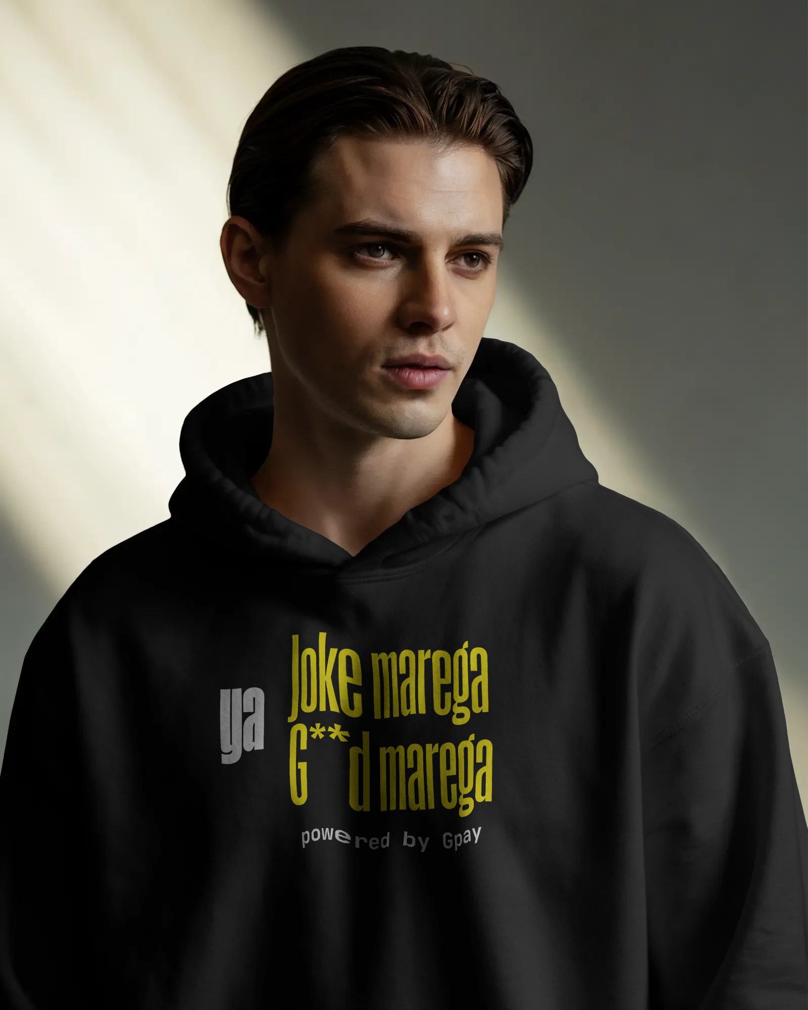 “Joke Maarega, Gd Maarega” Hoodie | Black Hoodie